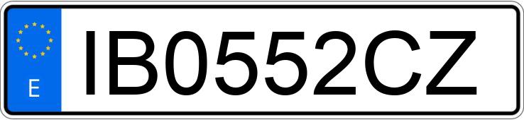 Numer rejestracyjny IB0552CZ posiada SEAT IBIZA Numer rejestracyjny IB0552CZ posiada SEAT IBIZA