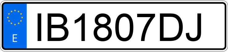 Numer rejestracyjny IB1807DJ posiada VOLKSWAGEN GOLF