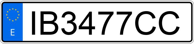 Numer rejestracyjny IB3477CC posiada OPEL CALIBRA