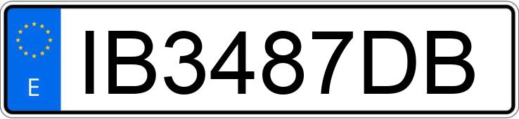 Numer rejestracyjny IB3487DB posiada PEUGEOT 306