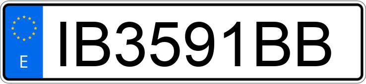 Numer rejestracyjny IB3591BB posiada SUBARU XT