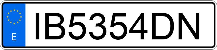 Numer rejestracyjny IB5354DN posiada HONDA CBR 600