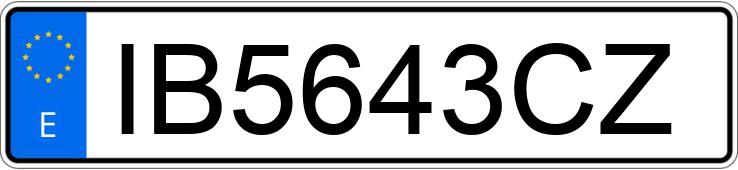 Numer rejestracyjny IB5643CZ posiada MITSUBISHI MONTERO