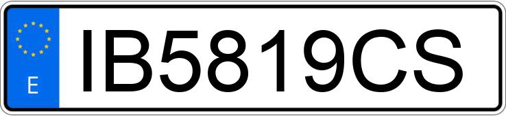 Il numero di registrazione IB5819CS ha SUZUKI VITARA