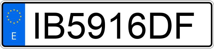 Numer rejestracyjny IB5916DF posiada FORD ESCORT