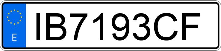 Numer rejestracyjny IB7193CF posiada VOLKSWAGEN TRANSPORTER