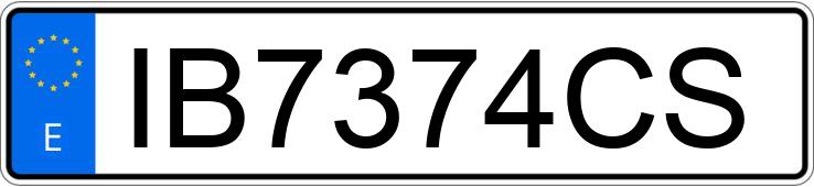 Реєстраційний номер IB7374CS має CITROEN C-15