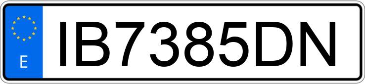 Numer rejestracyjny IB7385DN posiada AUDI A6