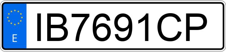 Die Registrierungsnummer IB7691CP hat MAZDA MX-5