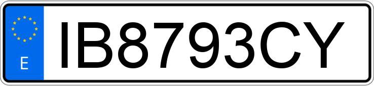 Numer rejestracyjny IB8793CY posiada NISSAN ALMERA