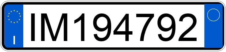 Numer rejestracyjny IM194792 posiada CITROEN BX