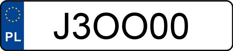 Numer rejestracyjny J3OO00 posiada BMW 328 Numer rejestracyjny J3OO00 posiada BMW 328