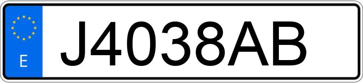 Numer rejestracyjny J4038AB posiada BMW SERIE 3