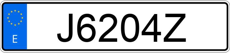 Numer rejestracyjny J6204Z posiada MITSUBISHI MONTERO Numer rejestracyjny J6204Z posiada MITSUBISHI MONTERO