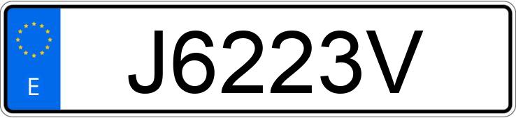 Numer rejestracyjny J6223V posiada BMW SERIE 3