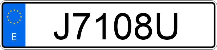 Numer rejestracyjny J7108U posiada AUDI 80