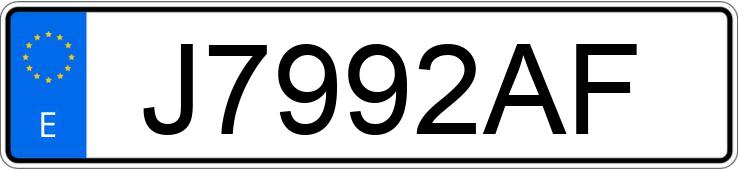 Numer rejestracyjny J7992AF posiada AUDI A6 2.5 TDI