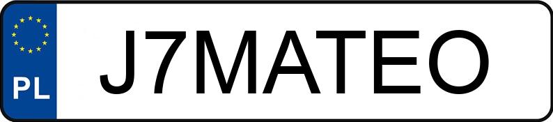 Numer rejestracyjny J7MATEO posiada MERCEDES-BENZ G 63 AMG MR`18 E6d W463 G 63 AMG MR`18 E6d W463