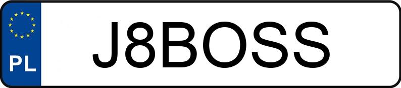 Numer rejestracyjny J8BOSS posiada AUDI RS 6 AVANT Numer rejestracyjny J8BOSS posiada AUDI RS 6 AVANT