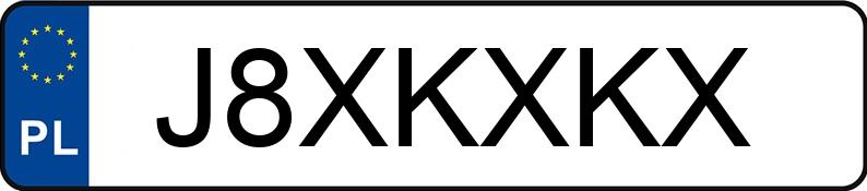 Numer rejestracyjny J8XKXKX posiada BMW 330I