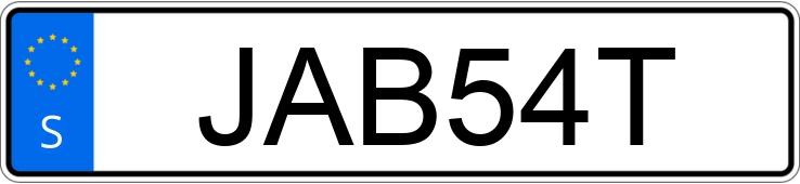 Numer rejestracyjny JAB54T posiada Scania R450