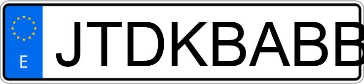 Numer rejestracyjny JTDKBABB30A520937 posiada TOYOTA YARIS