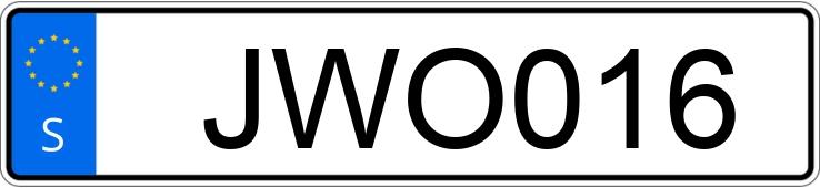 Numer rejestracyjny JWO016 posiada Volvo 854-552 GLT 2.5-PK Numer rejestracyjny JWO016 posiada Volvo 854-552 GLT 2.5-PK