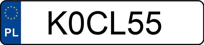 O número de registro K0CL55 tem MERCEDES-BENZ CL 500 MR`06 E4 216 CL 500 MR`06 E4 216