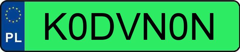 Numer rejestracyjny K0DVN0N posiada TESLA MODEL 3 Numer rejestracyjny K0DVN0N posiada TESLA MODEL 3