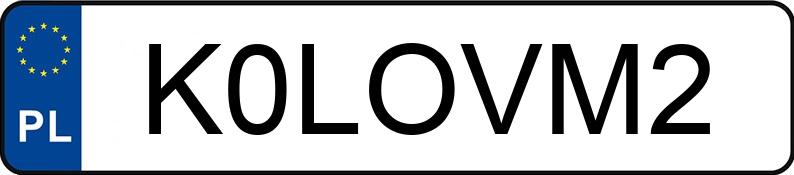 Numer rejestracyjny K0LOVM2 posiada BMW M2 Numer rejestracyjny K0LOVM2 posiada BMW M2