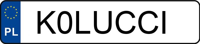 Numer rejestracyjny K0LUCCI posiada MERCEDES-BENZ E 63 AMG MR`16 E6 213 S 4Matic+