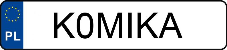 Numer rejestracyjny K0MIKA posiada BMW 750 Numer rejestracyjny K0MIKA posiada BMW 750