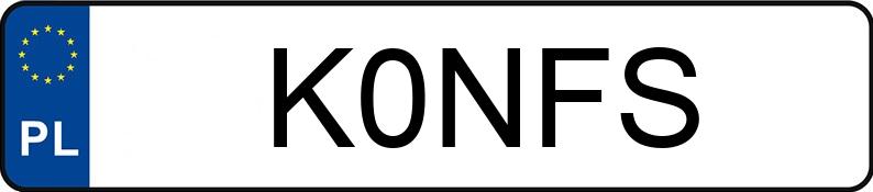 Numer rejestracyjny K0NFS posiada AUDI S8 PLUS