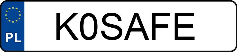 Numer rejestracyjny K0SAFE posiada IVECO 70C15 Daily E5 7.0t 70C15 Daily E5 7.0t