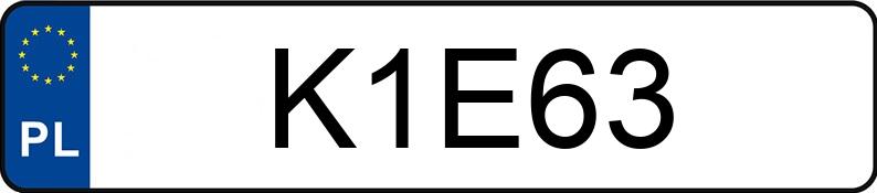 Numer rejestracyjny K1E63 posiada MERCEDES-BENZ AMG E 63 S