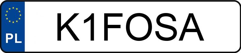 Numer rejestracyjny K1FOSA posiada BMW 320