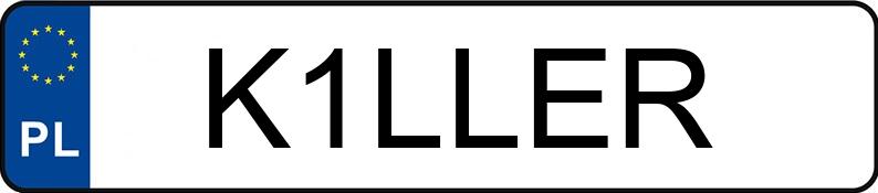 Numer rejestracyjny K1LLER posiada PORSCHE CAYENNE TURBO S