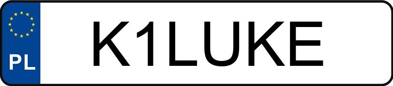 Numer rejestracyjny K1LUKE posiada SUBARU Impreza 2.5 MR`06 E4 STI