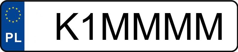 Numer rejestracyjny K1MMMM posiada OPEL MOKKA Numer rejestracyjny K1MMMM posiada OPEL MOKKA