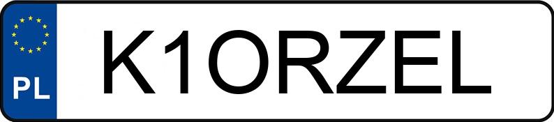 Numer rejestracyjny K1ORZEL posiada BMW X6