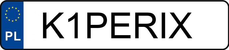 Numer rejestracyjny K1PERIX posiada DODGE Grand Caravan 3.6 Kat. MR`11 GT Aut.