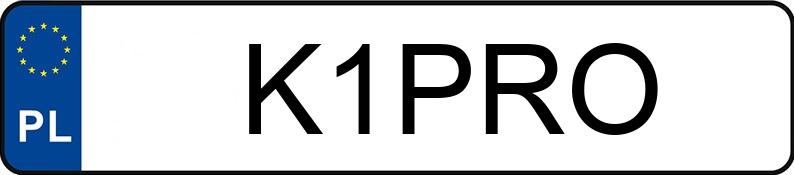 Numer rejestracyjny K1PRO posiada BMW M3