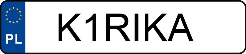 Numer rejestracyjny K1RIKA posiada FORD Mustang 5.0 MR`24 E6 GT