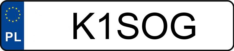 Registreringsnummeret K1SOG har HONDA Szosowe od 400 do 600 ccm CB 500