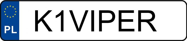 Numer rejestracyjny K1VIPER posiada JEEP Grand Cherokee MR`96 Z/ZG Limited