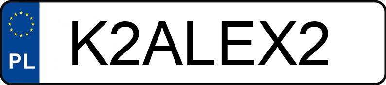 Registreringsnumret K2ALEX2 har LEXUS LS 500 MR`18 E6 Prestige