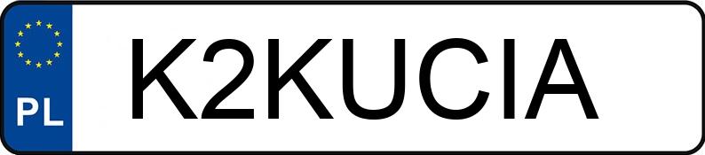 Numer rejestracyjny K2KUCIA posiada VOLKSWAGEN Golf VII 2.0 TSI MR`17 E6 GTI TCR DSG