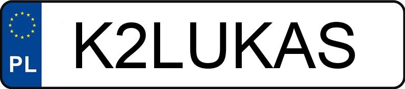 Numer rejestracyjny K2LUKAS posiada MAZDA 323F 1.8 KAT