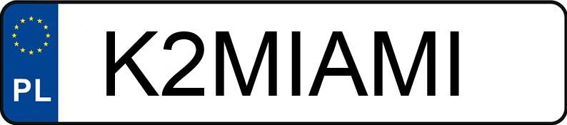 Numer rejestracyjny K2MIAMI posiada BMW 520 Diesel MR`21 E6c/d G30 xDrive Steptronic