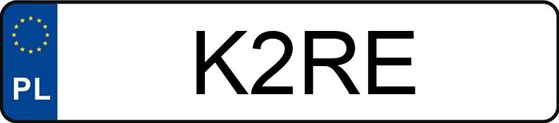 Numer rejestracyjny K2RE posiada AUDI A3